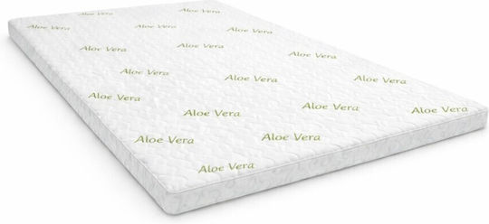 Pucioasa Topper Saltele Semidublu Spumă De Memorie Îmbibat Cu Aloe Vera Și Husă Detasabilă 110x200x5cm