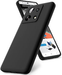 Orso Gummi Silikon Rückseite Hülle Schwarz (Redmi 15C 4G)