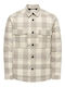 Μακρυμάνικo Βαμβακερό Overshirt σε Κανονική Γραμμή Antique White