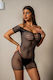 Rochie Elastică Mini Dress Mâneci Scurte Std Neagră