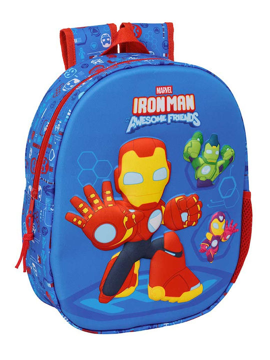 Safta Iron Man 3d Ghiozdan Scoala De Spate Grăd...