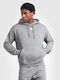 Hooded Sweatshirt Khaki - Light Grey