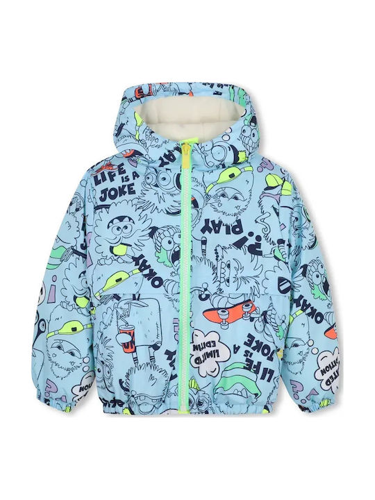 Kids Casual Short Jacket Light Blue