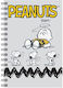 Peanuts Snoopy and Woodstock Σπιράλ Τετράδιο Ριγέ Β5 70 Φύλλων 2 Θεμάτων