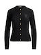 Women's Knitted Cardigan with Buttons Black