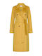 Women's Yellow Wool Coat