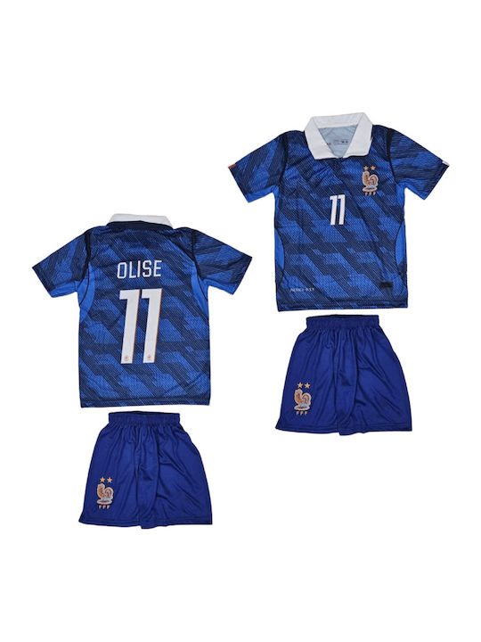 Set de Fotbal pentru Copii Olise Echipa Națională a Franței Mundial 2026 Albastru Balón De Oro Blue Unisex Copii Ab185