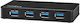 Nedis Hub cu 4 porturi USB 3.2 cu conectare USB-A