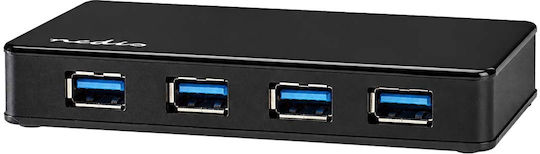 Nedis Hub cu 4 porturi USB 3.2 cu conectare USB-A