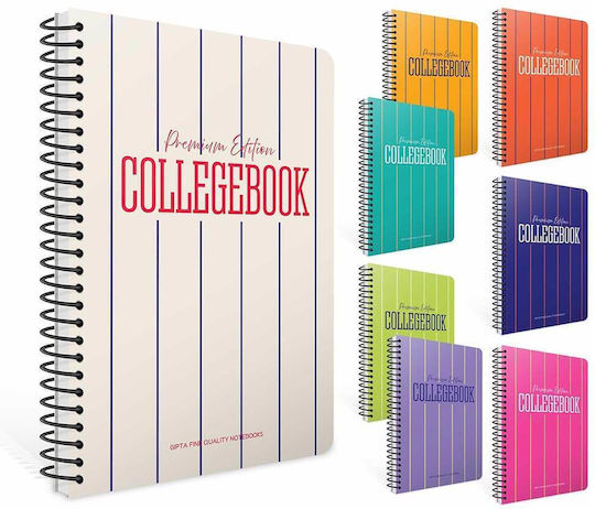 Gipta Spiral Ruled A4 3 Subjects College Book (Miscellaneous Colours) 3-54-32