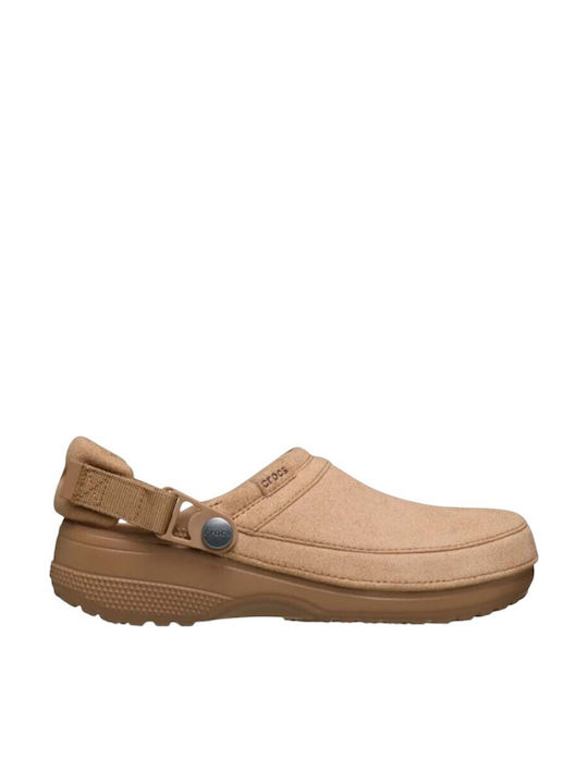 Crocs Classic Damen Holzschuhe Beige
