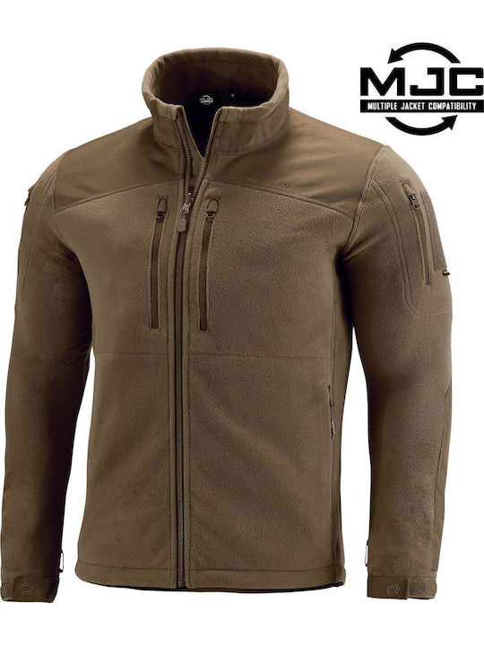 Pentagon Nestor Waterproof Hunting Cardigan Fleece Brown