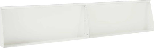 vidaXL Metallische Gartenhecke in Weißes Farbe 1m x 30cm 2 Stück