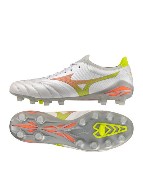 Mizuno Morelia Neo FG Football Shoes with Cleats White