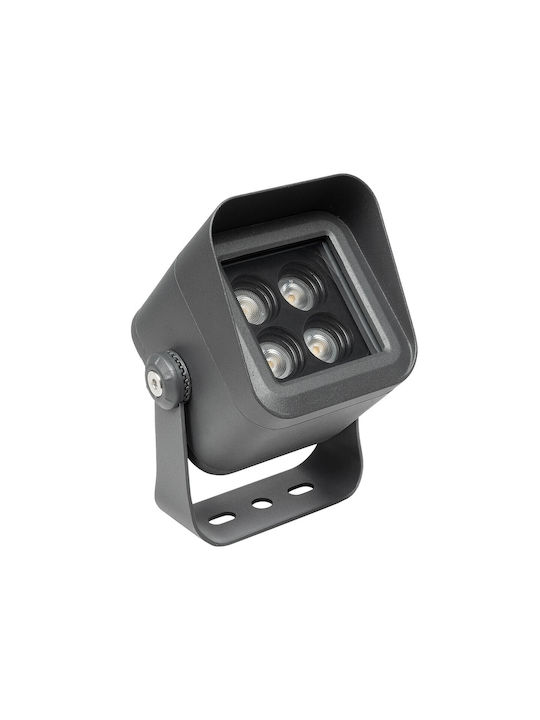 GloboStar Σποτ Δαπέδου LED 8W με Θερμό Λευκό Φως IP65 Λευκό