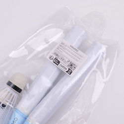 Rachete Badminton Pentru Copii – Set 2 Piese Albastre Include 2 Fluturași Hy-qp8001
