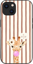 Θήκη Sonique Stripe Stories Series Apple Iphone 13 Καφέ Καμηλοπάρδαλη Τσιχλόφουσκα