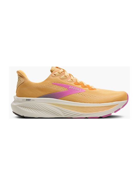 Brooks Ghost 17 Pantofi sport pentru femei Training Caisă / Gri / Roz