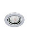 Round Metallic Frame for GU10 Ceiling Spots Silver 2.8x2.8cm