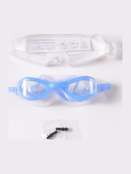Adult Light Blue Swimming Goggles