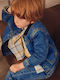 Kinder Denim Jacke Kurz Blau