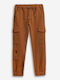Kids Cargo Trousers Brown