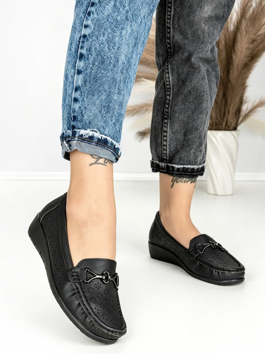 Kalapod Damen Mokassins in Schwarz Farbe