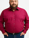 Long Sleeve Cotton Shirt Burgundy