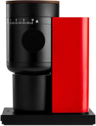 Fellow Opus Gen 2 Elektrische Kaffeemühle mit Getreidekapazität 110gr und 10 Mahlstufen Rot