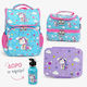 Pandaboo School Insulated Handheld Lunch Bag 0.85 Litre Unicorns Set With 350ml Thermos