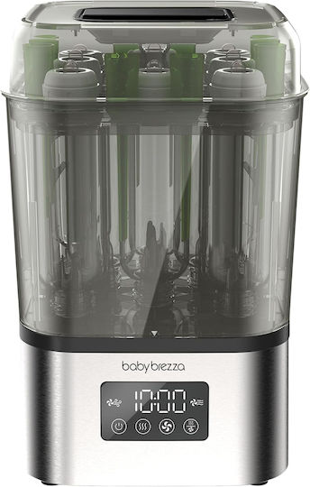 Baby Brezza SuperQuick 10 Електрически Бебешки Стерилизатор за Бебешко Шише Stainless Steel