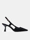 Pointed Toe Heels With Medium Black Heel