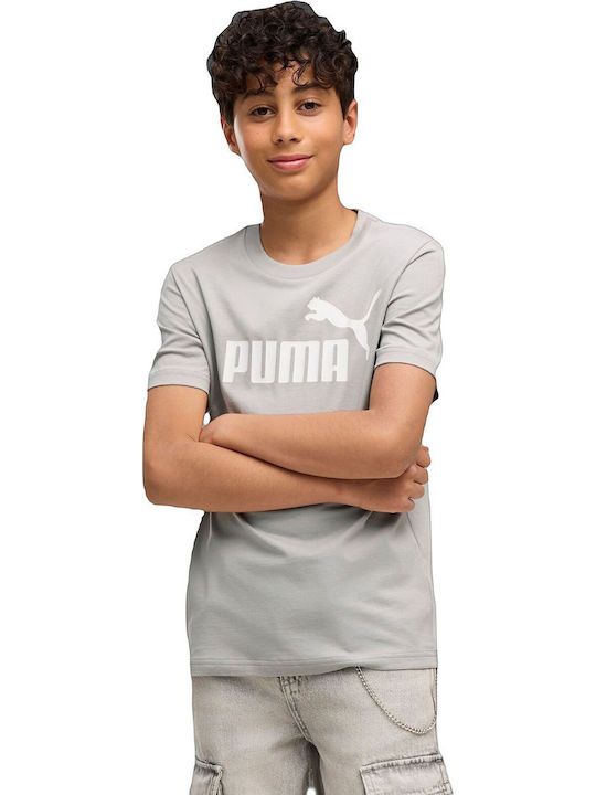 PUMA Παιδικό T-shirt Gray Logo Tee