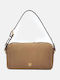 Bowling Leather Women's Shoulder Bag Beige