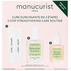 Manucurist Set rutină de îngrijire întăritoare în 3 pași pentru unghii moi și deteriorate Manucurist Set rutină de îngrijire întăritoare în 3 pași pentru unghii moi și deteriorate
