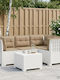 Ecksofa für den Außenbereich Rattan mit Kissen