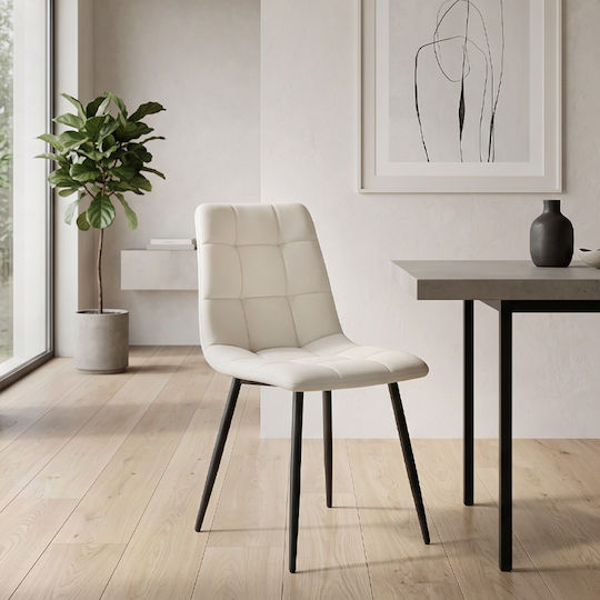 Dining Room Chairs Tito 44x55x88cm 4pcs Cream