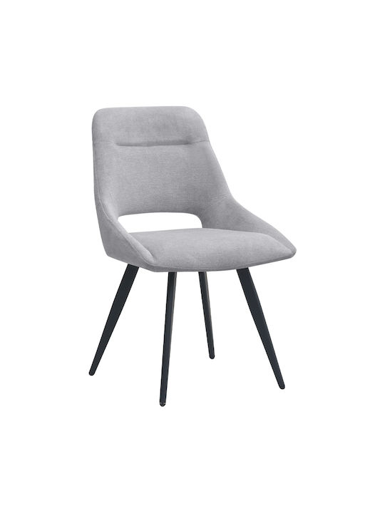 Firenze Dining Chairs with Fabric Upholstery Grey 2 pcs 51x60x81cm