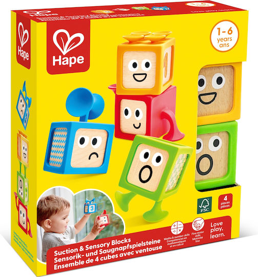 Hape Hape Baby Aktivitätsspielzeug Stapeln Block Spielzeug aus Holz für 12+ Monate