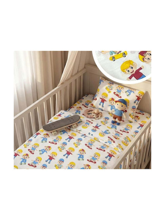 MayHome Single Cotton Sheets Set Cotton 160x240cm