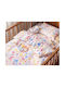 MayHome Single Cotton Sheets Set with Elastic Band Pink 100x200cm