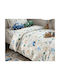 MayHome Single Cotton Beige Sheets Set 160x240cm