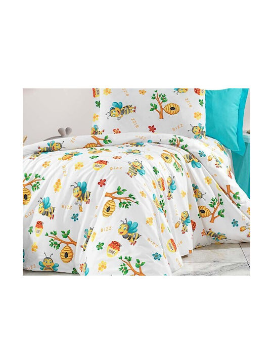 MayHome Set Single Sheets with Elastic Band Cotton 100x200cm