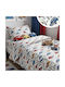 MayHome Set Single Sheets With Elastic Band Cotton Grey 100x200cm
