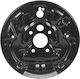 Protector de Disc de Frână Skoda Octavia I Ii Roomster Spate Negru Diametru Exterior 255 Mm Diametru Interior 45 Mm