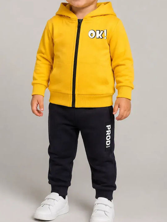Kinder Sweatpants Set Gelb