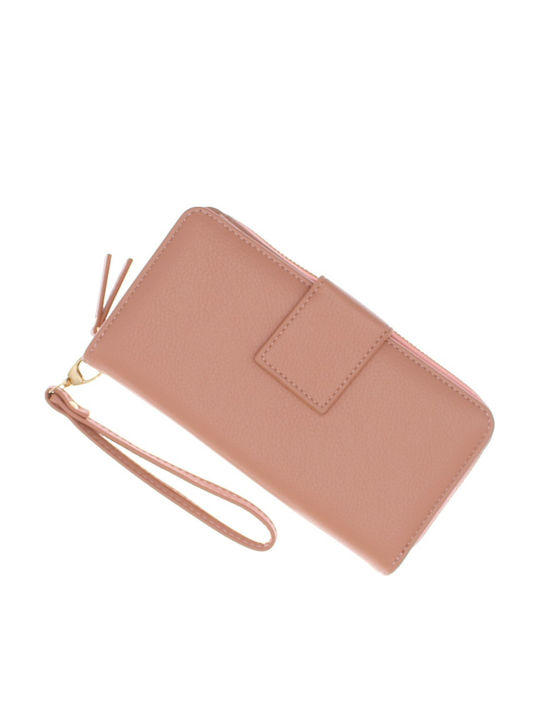 Large Women's Pink Card Wallet