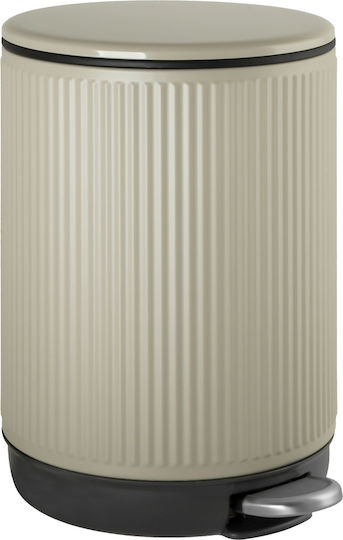 AWD Interior Inox Καλαθάκι Μπάνιου Soft Close 5lt Μπεζ
