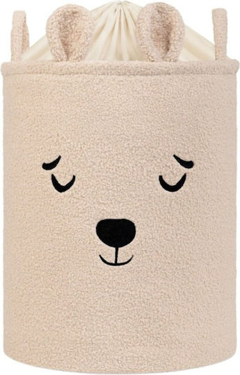 Moni Children's Fabric Storage Basket Nori Beige 35x45cm