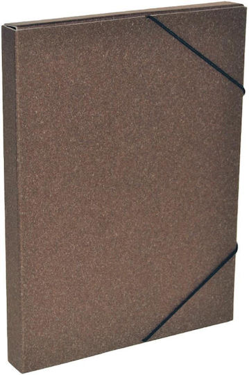Next File Folder with Rubber Band and Elastic for A4 Paper Beige